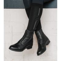 ELT - Boots equitation jodhpur en Cuir grainé à Lacets et Zip NEWCASTLE