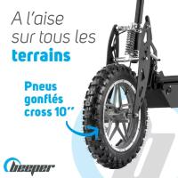 BEEPER - Trottinette Electrique Cavalier Tout terrain CROSS Avec Siège