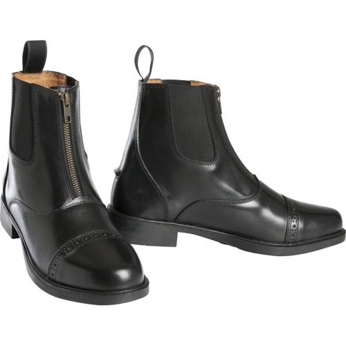 EQUITHEME - Boots Equitation ZIP Cuir surpiqué 