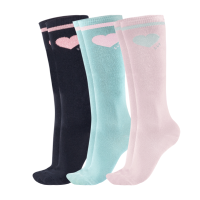 ELT - Chaussettes équitation ENFANT mi saison GLITTER Pack de 3 