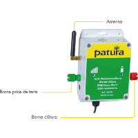 PATURA - Alarme de Surveillance GSM  pour Clôture Electrique, sur Pile ou Secteur