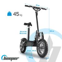 BEEPER - Trottinette Electrique Cavalier Tout terrain CROSS Avec Siège