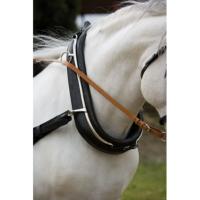 Collier Anglais d'Attelage en Cuir Poney  cheval de trait 