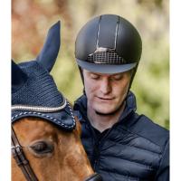 SWING - Casque d'Equitation mat grille CHROME H24