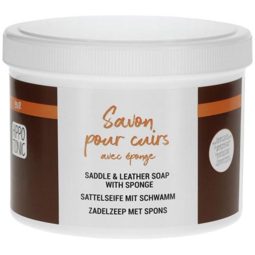 HIPPOTONIC - Savon Glycériné pour Cuir avec Éponge, 500 ML 